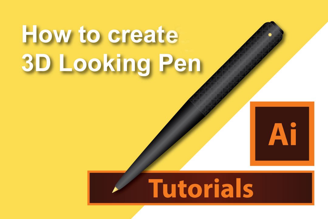 how to create 3D looking pen(Design & Illustration)