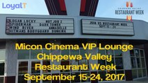 Micon Cinema VIP Lounge - Chippewa Valley Restaurant Week - Eau Claire WI - Sept 2017