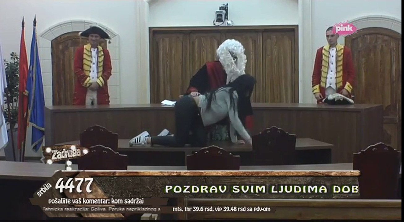 Zadruga - Andjela Vestica skace po sudu- 14.09.2017