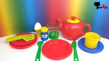 Play Doh Breakfast Time Playset Make Waffles Fruits Toppings Eggs - PlayDough Hora del des