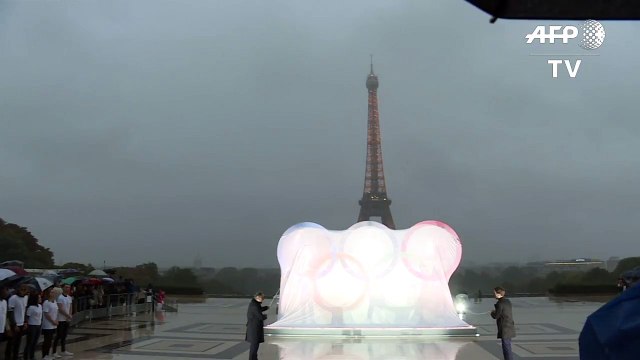 [Actualité] Paris dévoile des anneaux olympiques géants au Trocadéro