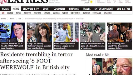 Mythical Creature Caught On Camera - REAL WEREWOLF? (LYCAN)