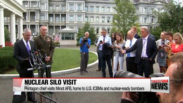 Pentagon chief visits U.S. base housing nuclear-capable bombers and ICBMs