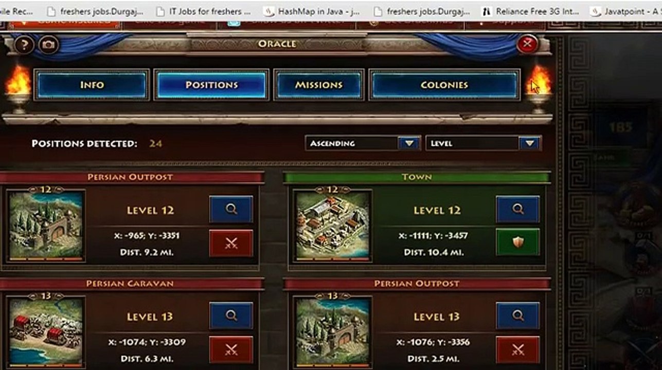 Sparta: War of Empires Positions Calculator