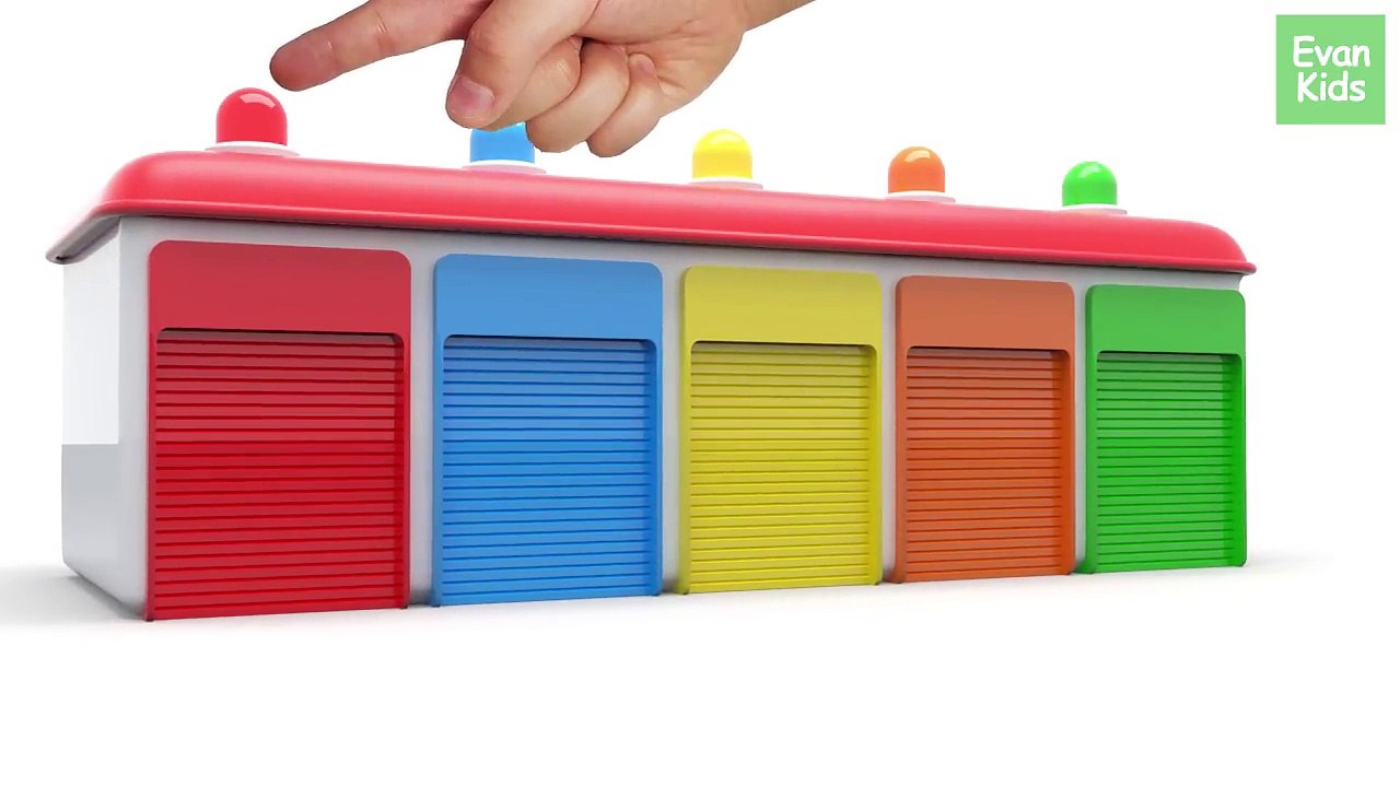 Learning Colors with Mini Bus Toy for Kids Children Toddlers - EvanKids