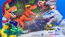 JURASSIC WORLD HERO MASHERS TYRANNOSAURUS REX T-REX DINOSAUR EVOLVE AMARGASAURUS- UNBOXING & FIGHT