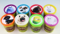 Learn Colors with Playdoh Cup Surprises - The Secret Life of Pets, Finding Dory & Angry Birds