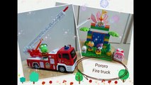 써니(sunny)와 함께 하는 뽀로로 소방차 장난감 미니 엠버 Pororo fire truck mini toys amber ポロロ ミニ 消防車