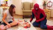 SPIDERMAN POTTY TRAINS BABY ADAM Superheroes IRL Spidey Potty Training 4 Month Old by Disn