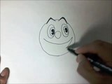 Como dibujar a Pacman paso a paso - Videojuegos Pacman | How to draw Pacman - Pacman video
