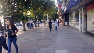 Kızılaydan Sakarya Caddesine sabah erkenden yürüyüş- Walking kızılay square to sakarya street in morning