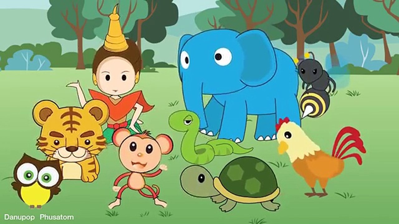 เพลง ก เอ๋ย ก ไก่ แบบดั้งเดิม สำหรับเด็กอนุบาล การ์ตูน น่ารักๆ - Learn Thai Alphabet