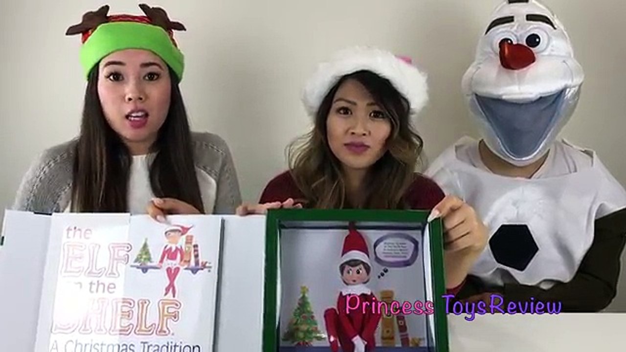 Hide & Seek Game ELF on the Shelf musical Christmas Princess ToysReview Olaf Disney Tsum T