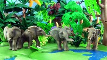 Baby Elephant Song - Songs for kids - Stop Motion animation - Schleich animals - Playmobil