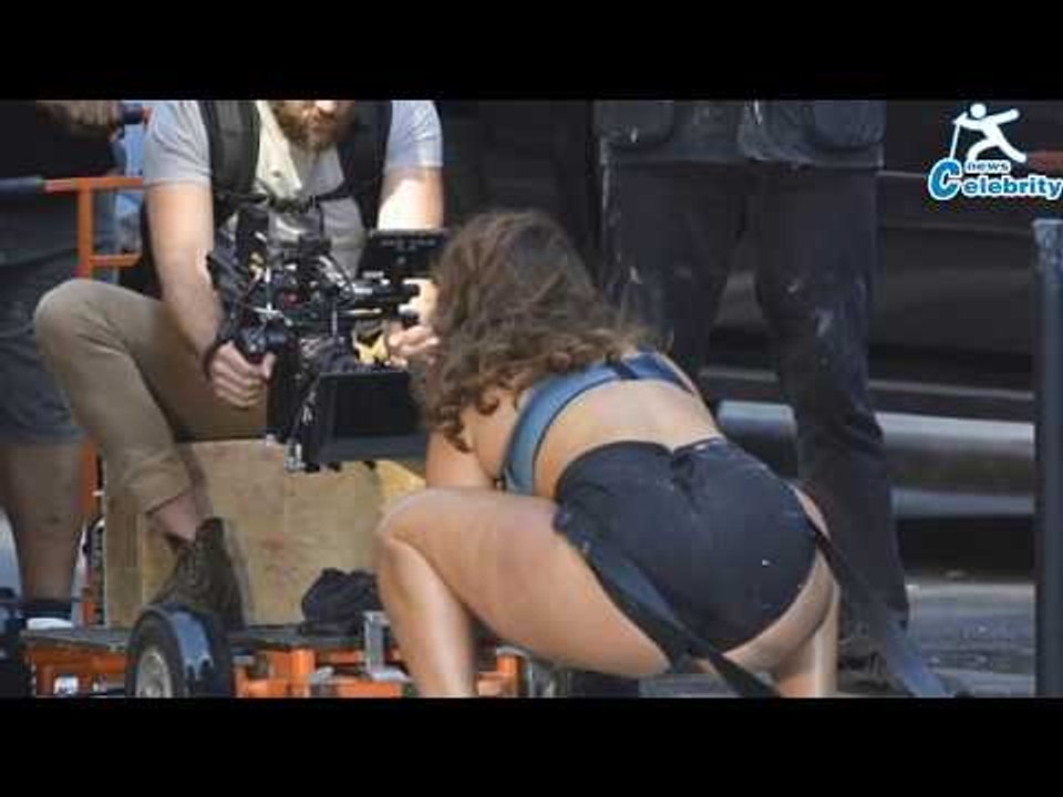Ashley Graham strips to her underwear as she takes to the street for revealing photo shoot