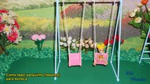Como fazer parquinho (balanço) para boneca Monster High, Barbie, EAH, etc