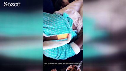 Serena Williams kızını kucağına aldı