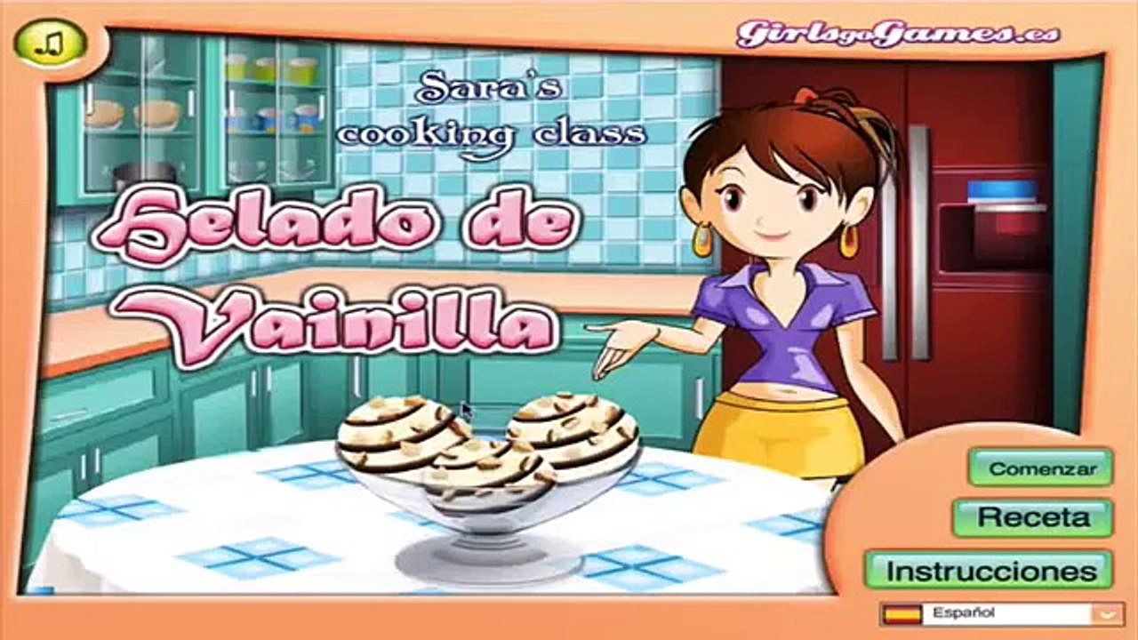 Juegos de cocina con Sara: Helado de Vainilla