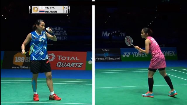 2x Spd 17 Tai Tzu Ying vs R.Inthanon All England Open Badminton Final 戴資穎 v 拉差诺·因达农 全英羽毛球