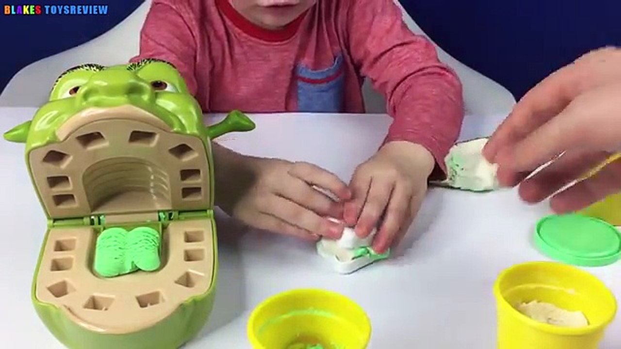 Play Doh Doctor Drill 'n Fill Dentist with Shrek Rotten Root Canal Playdoh  Review - video Dailymotion