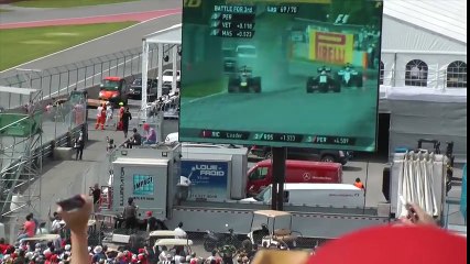 F1 Massa and Perez crash at Grand-Prix Canada 2014 (HD)
