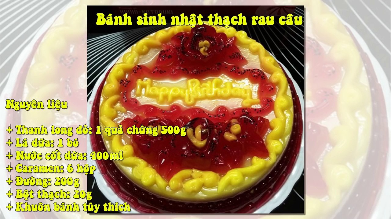 Bánh Sinh Nhật Thạch Rau Câu