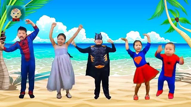 Wrong Legs Elsa Bad Baby Spiderman Batman Super girl Wrong Heads Finger family song Nurser