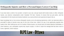 Personal Injury Lawyer Ottawa - BLPC Personal Injury Lawyer (800) 315-8819