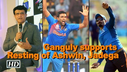Sourav Ganguly supports resting of Ashwin Jadega