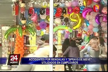 Download Video: Peligrosos productos para fiestas se venden en el centro de Lima