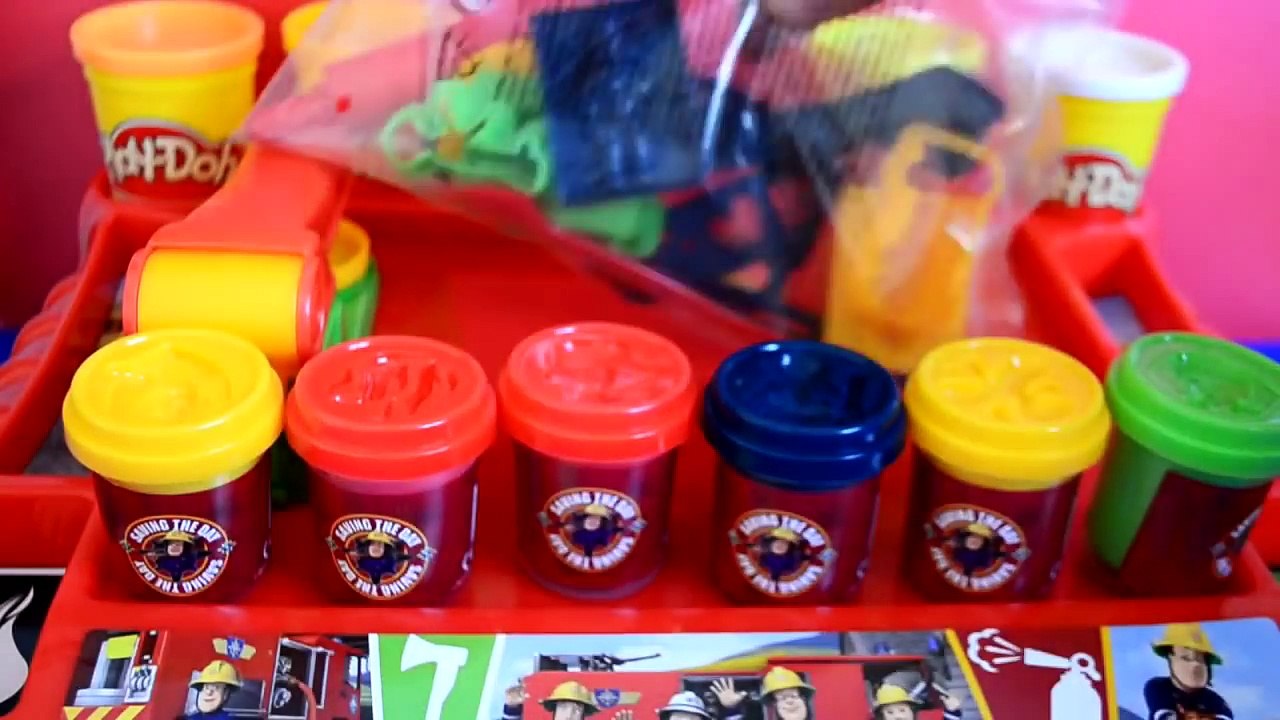 Play-Doh Fireman Sam Work Station Play-Doh ivities Fire engine Fire truck firemen WOW