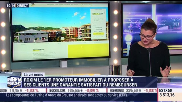 Marie Coeurderoy: Roxim, premier promoteur immobilier à proposer une garantie satisfait ou rembourser - 14/09