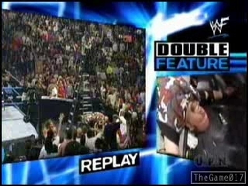 WWF Smackdown TLC - Jeff Hardy's amazing 20ft leapfrog over