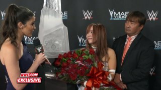 Kairi Sane talks about her victory in the Mae Young Classic and shows respect to Shayna Baszler