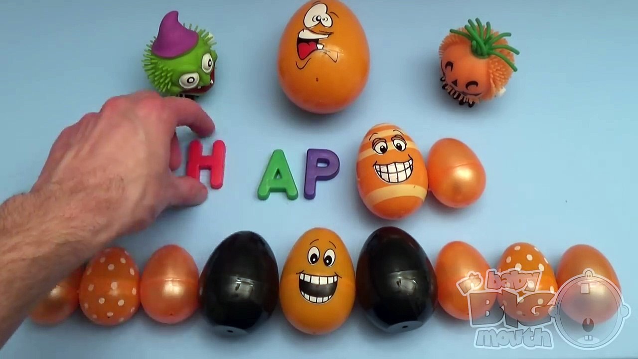 Disney Frozen Surprise Egg Learn-A-Word! Spelling Halloween Words! Lesson 9