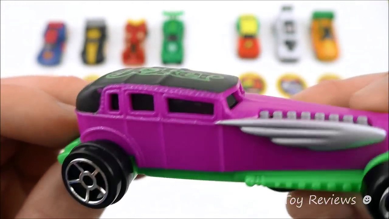 2016 McDONALDS HOT WHEELS HAPPY MEAL TOYS CARS DC JUSTICE LEAGUE SUPER HEROES SET 8 BATMAN SUPERMAN