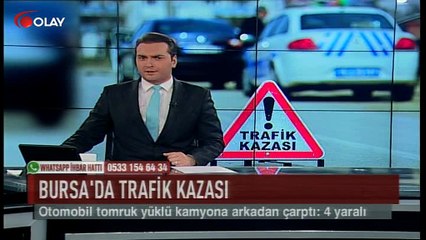 Bursa'da trafik kazası (Haber 13 09 2017)