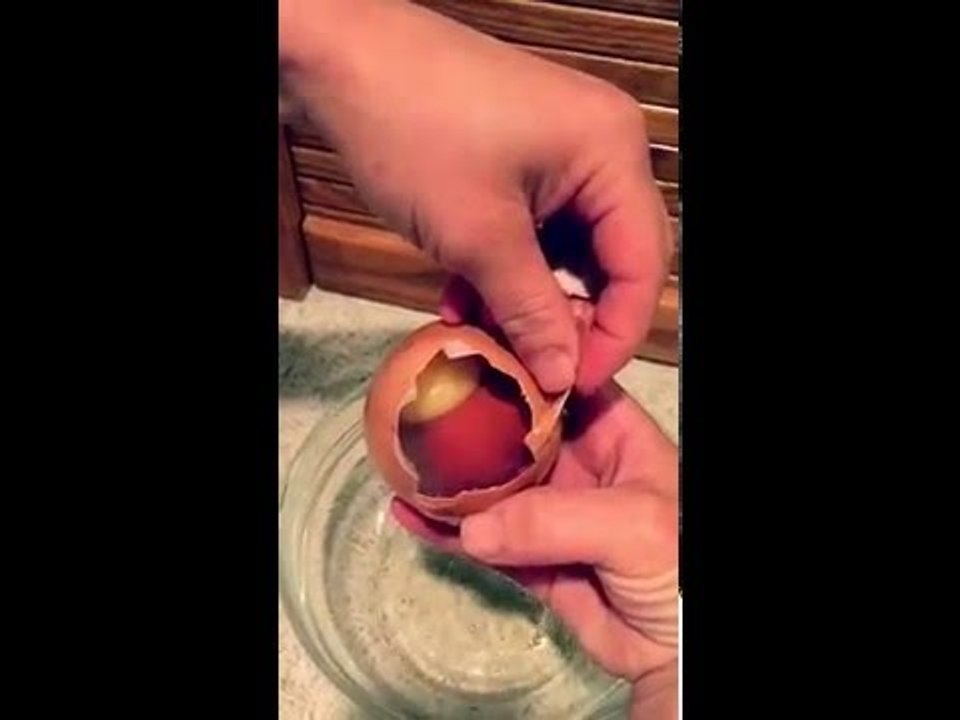 Amazing Chicken Egg Contains Another Egg Inside