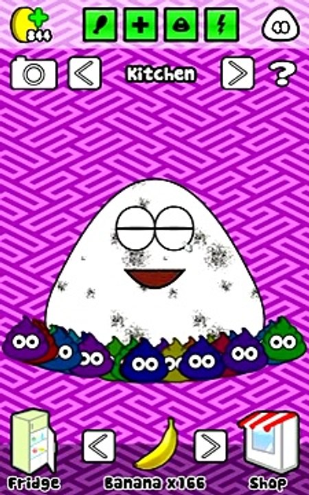 App Pou! Como deixar o Pou com cara de mal!
