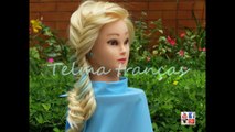 Trança Frozen, Frozens Elsa romantic braid hairstyle tutorial (inspirada em Elsa) - Telma tranças
