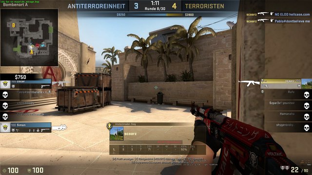 1v4 HS only AK Mirage