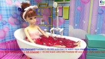 Đồ chơi trẻ em PHÒNG TẮM BÚP BÊ tập 2 búp bê Lelia tắm hoa hồng Bathtime & Bathroom kid toys