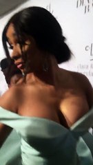 Cardi B Has A Team Of Four Assistants Carry Her Massive Dress At Diamond Ball & It Is Amazing -- Watch