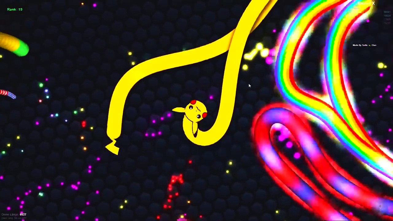 Slither.io Pikachu Snake Skin // Thunderbolt Attack in Slitherio Game