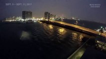 This time-lapse shows Hurricane Irma slamming Miami Beach