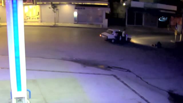 Aracın Yayaya Çarpma Anı Güvenlik Kamerasında