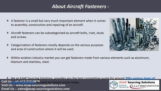 Know What Best We Offer For Aviation Industry – ASAP Sourcing Solutions
