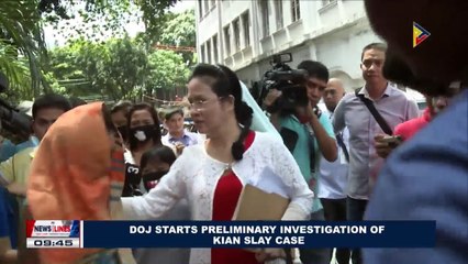 DOJ starts preliminary investigation of Kian slay case