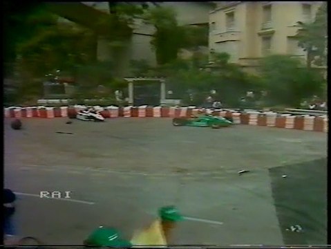 GP Monaco 1985: Incidente tra Patrese e N.Piquet con ritiri di Lauda e T.Fabi,lungo di Alboreto e intervista ad A.Senna