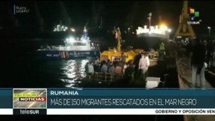 Rumania rescata a 157 migrantes en el Mar Negro